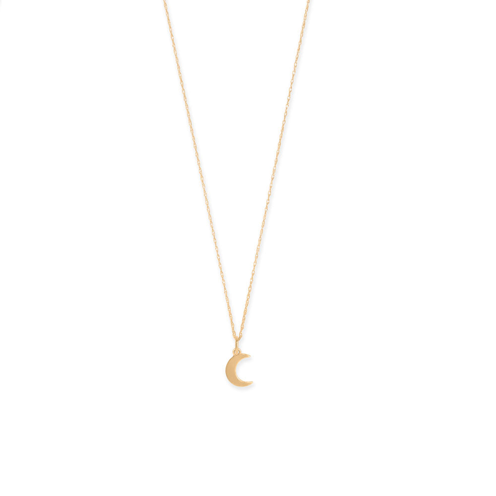 14 Karat Gold Moon Charm