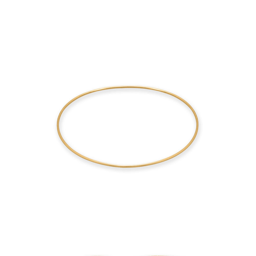 Smooth Wire 14/20 Gold Filled Bangle Bracelet - Sparks and Gem