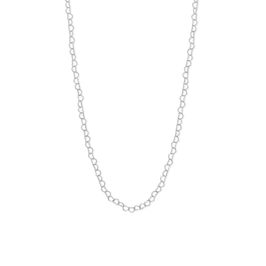 Dainty Linked Heart Chain Necklace