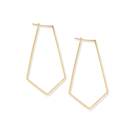 Elongated Pentagon Earrings