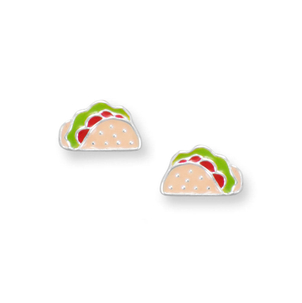 Simply SpecTACOlar! Taco Enamel Stud Earrings