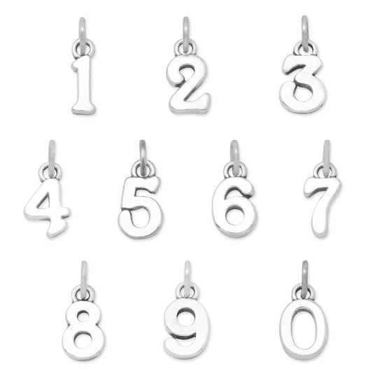 Oxidized Number Charms (-9)