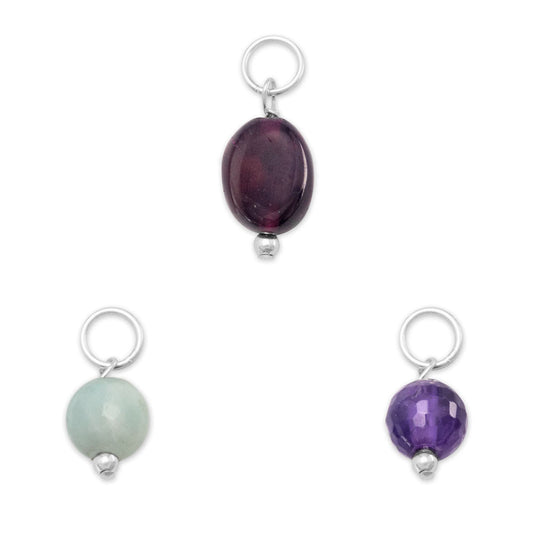 Gem Drop Birthstone Charm (-Decemeber)