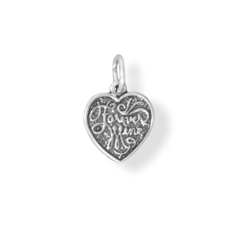 Small "Forever Mine/Forever Yours" Sterling Silver Charm - Sparks and Gem