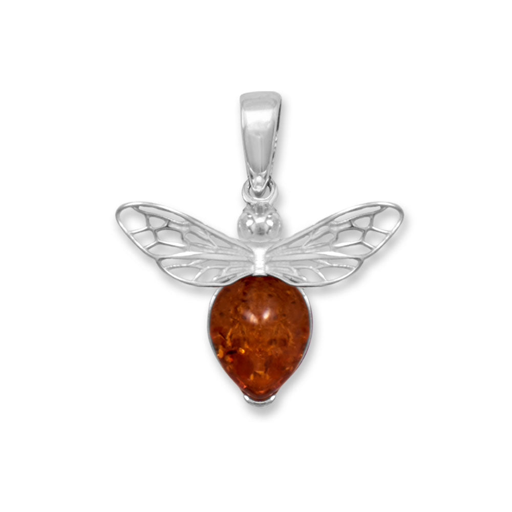 Baltic Amber Honey Bee Pendant