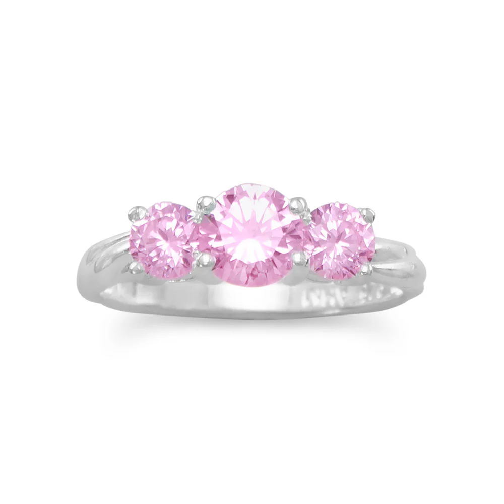 Pink Trilogy Ring - Sparks and Gem