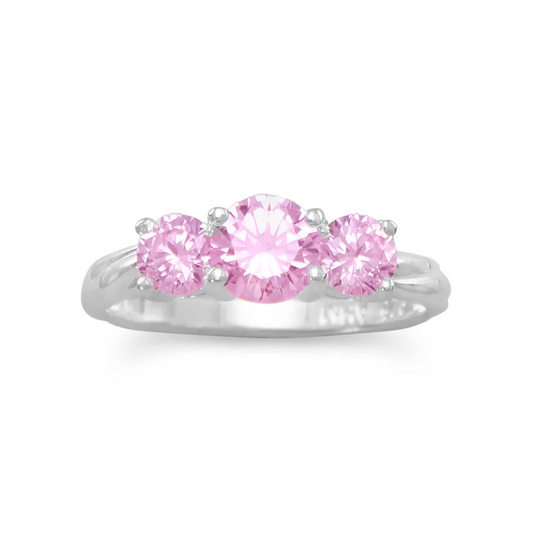 Pink Trilogy Ring - Sparks and Gem